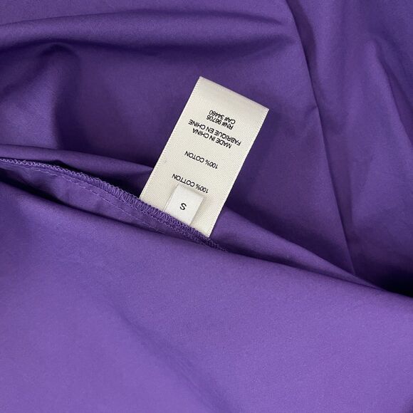 Rebecca Taylor Smocked Waist Midi Milkmaid Dress Small Purple Wimsigoth Grunge - Picture 11 of 16